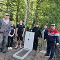 Волонтёры трудового лагеря вместе с педагогами привели в порядок место захоронения участника Великой Отечественной войны